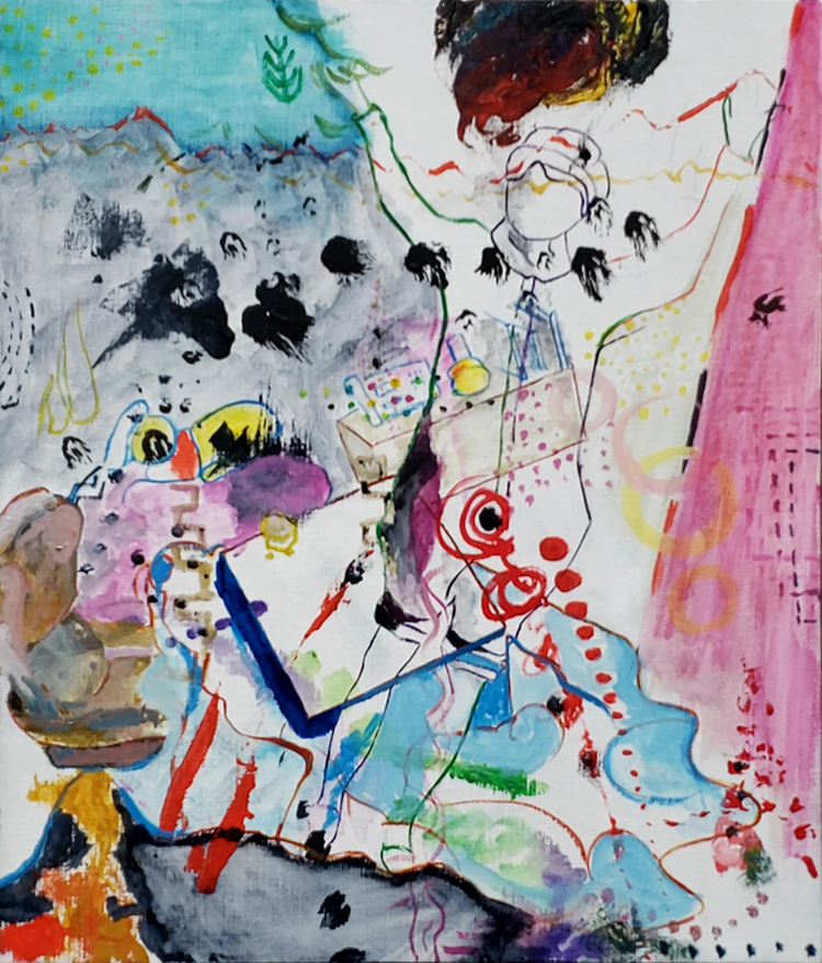 上野の森美術館 - アートスクール - アトリ絵ブログ - 【講座の様子