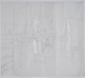 「dancing N.N. at her room and at the same time in a library in Berlin」