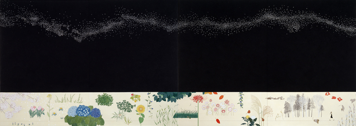 「嵐ノ上ハ深ク静カナ空」